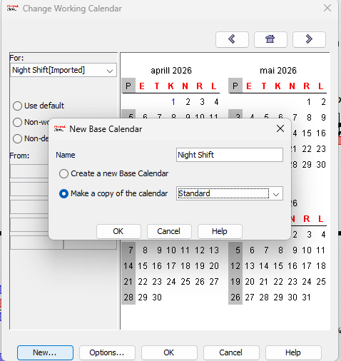 TestKalendri loomine